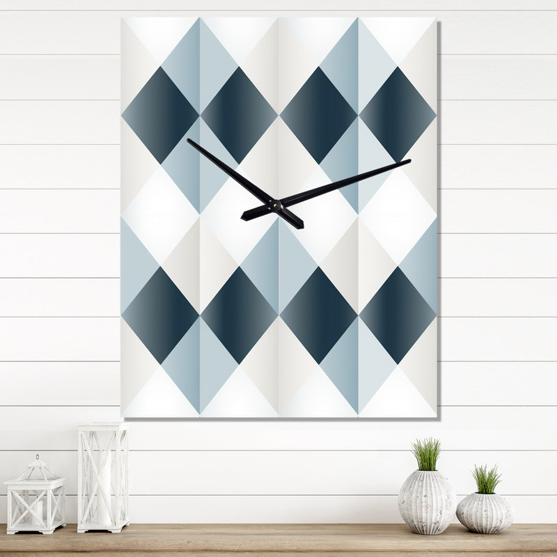 Jamylah - Horloge murale géométrique moderne, Très grand