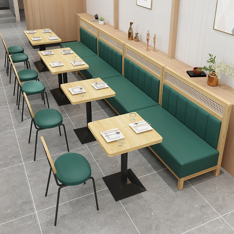 Bancs de café modernes et décontractés, Vert