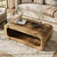 Pedestal Coffee Table with Storage
