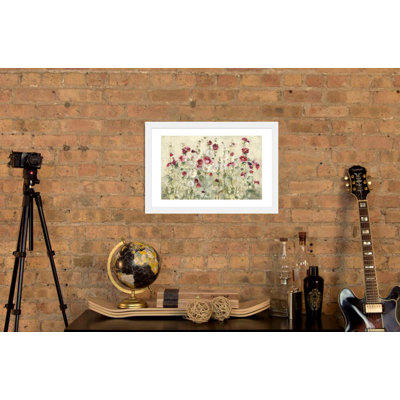 «Hollyhocks Row Cool» - Imprimé