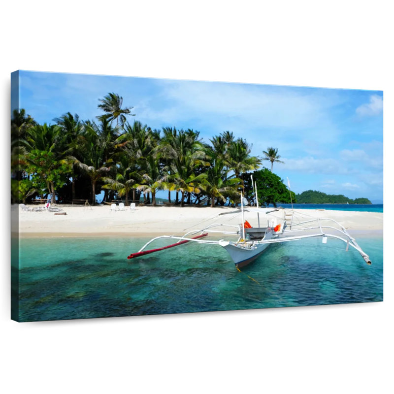 Bateau de pêche Mehar El Nido Beach, H 26 po x l 39 po