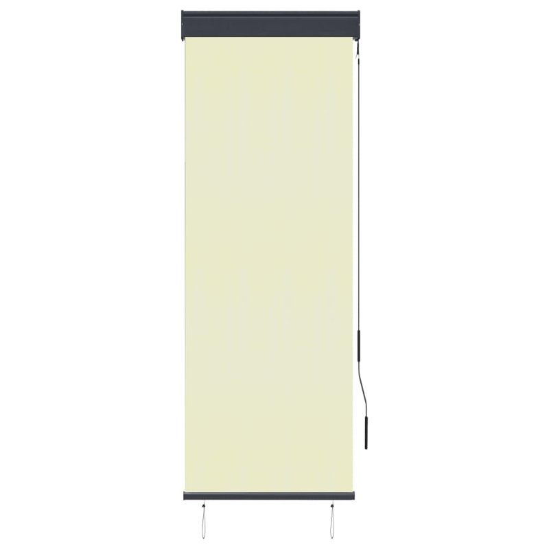 Outdoor Sheer Roller Blind, 250 cm L x 60 cm W, Cream