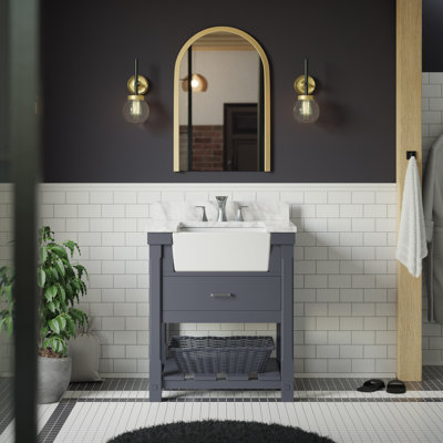 Hitton 30'' Single Bathroom Vanity with Top