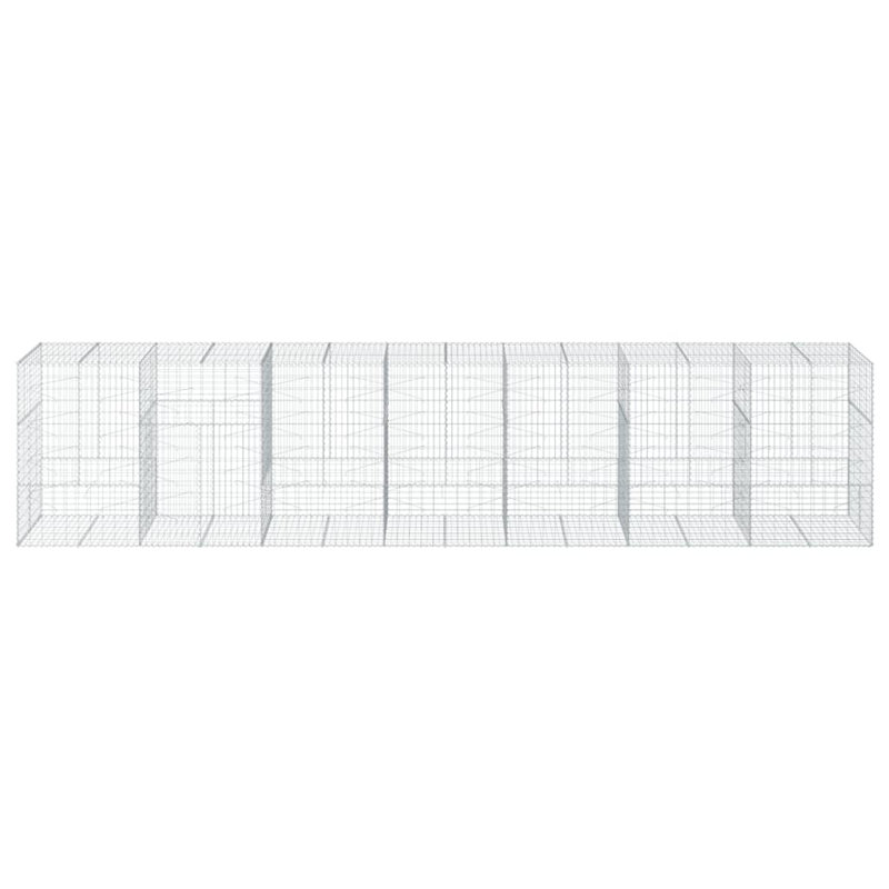 Annot Metal Border Fencing, 150cm H x 700cm W x 100cm D