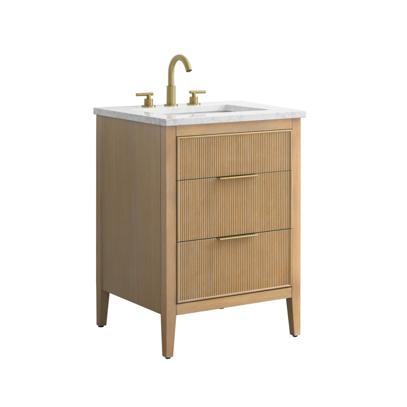 Emma 24" W Single Vanity, Classic Oak