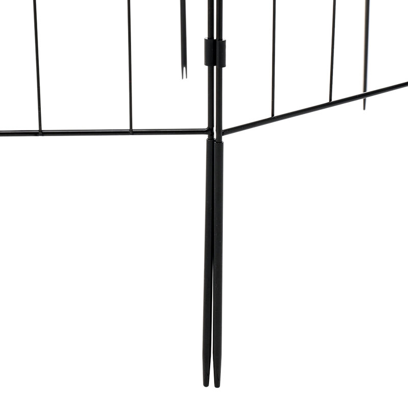 Akrati 61cm H x 33cm W Metal Fencing with 10 Panel(s) Included
