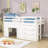 Ditlef Kids Twin Loft Bed with Drawers-1393723527