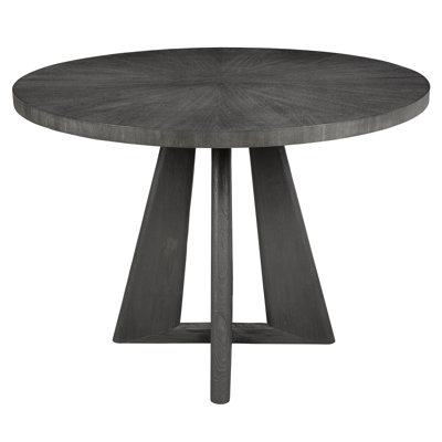 Jenab Round Gray Walnut Dining Table