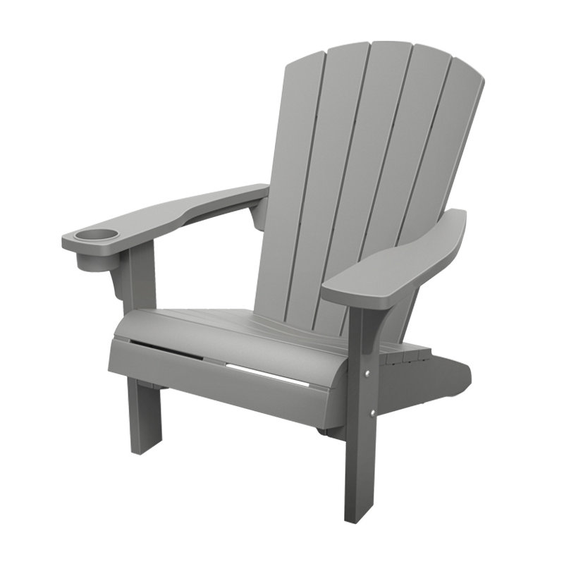 Keter Alpine Adirondack Chair, Grey, 1
