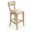 Embla Upholstered Stool with Solid Wood Frame-73347614