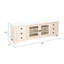 Console multimédia Lesy, 82 po, 6 tiroirs 2 portes, crème-118124017