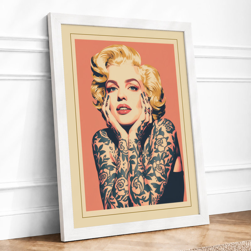 Platinum Confidence Pop Art - Framed Print, A3 - 42.0 x 29.7 cm, White