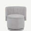 Fauteuil à dossier pivotant à 360 degrés avec espace de rangement, adapté pour la chambre à coucher et le salon (gris)-684719905