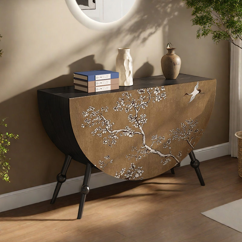 Armoire décorative moderne en bois, Noir
