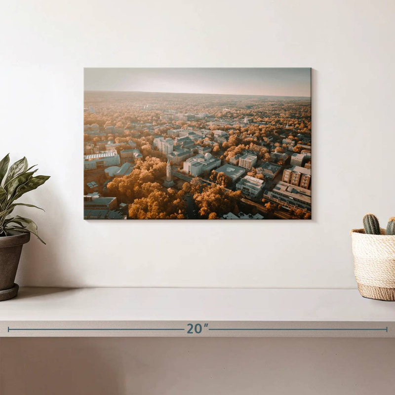Harpa UNC Campus Aerial View, 8" H x 12" W