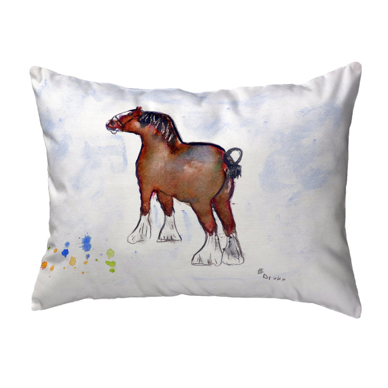  Housse de coussin rectangulaire et insert Clydesdale, 16 po x 20 po