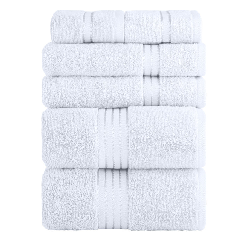 Ensemble de serviettes de bain en coton Jordan-Dale - Accessoires de salle de bain avec serviettes lavables à la machine
