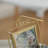  Set Of 2 Small Gold Metal Floating Picture Frames One Horizontal 7x9-inch Frame For 4x6 Photos & One Vertical 9x6-inch Frame For 6x4 Photos With Easel Backs For Home And Office Decoration-1642298872-1642298853