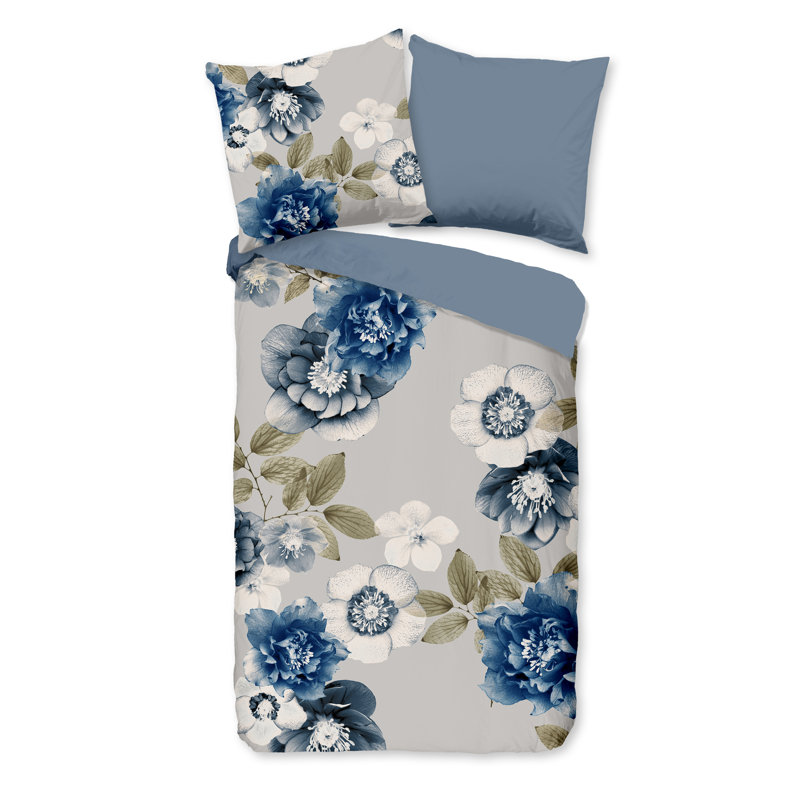 Cotton Abstract Duvet Cover with Pillowcases, Three Quarter Duvet Cover + 1 Standard Pillowcase