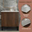 Meuble-lavabo de 24 po (lavabo non inclus) au fini noyer