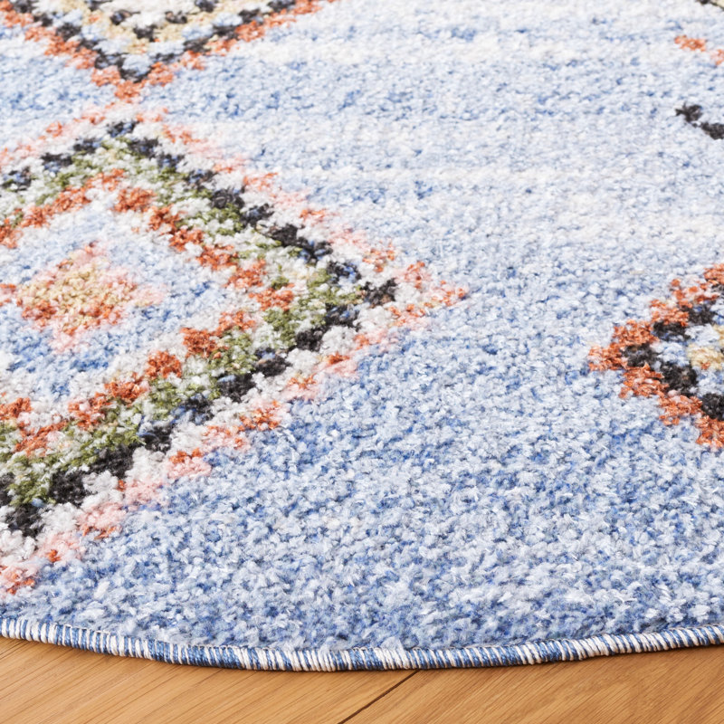 Kaysa Performance Geometric Rug, Round 6'7"