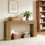 Grand canapé de table, table de couloir en bois, console