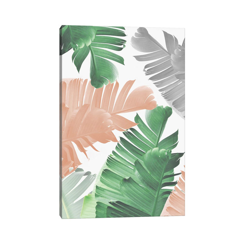 Banana Leaf Play by Sisi & Seb - Gallery-Wrapped Canvas Giclée on Canvas, Canvas, 20.32 cm H x 30.48 cm W