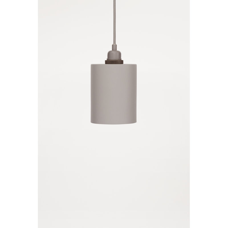 Cylinder Shade Grey Small (12 cm)  incl. Pendant, Small