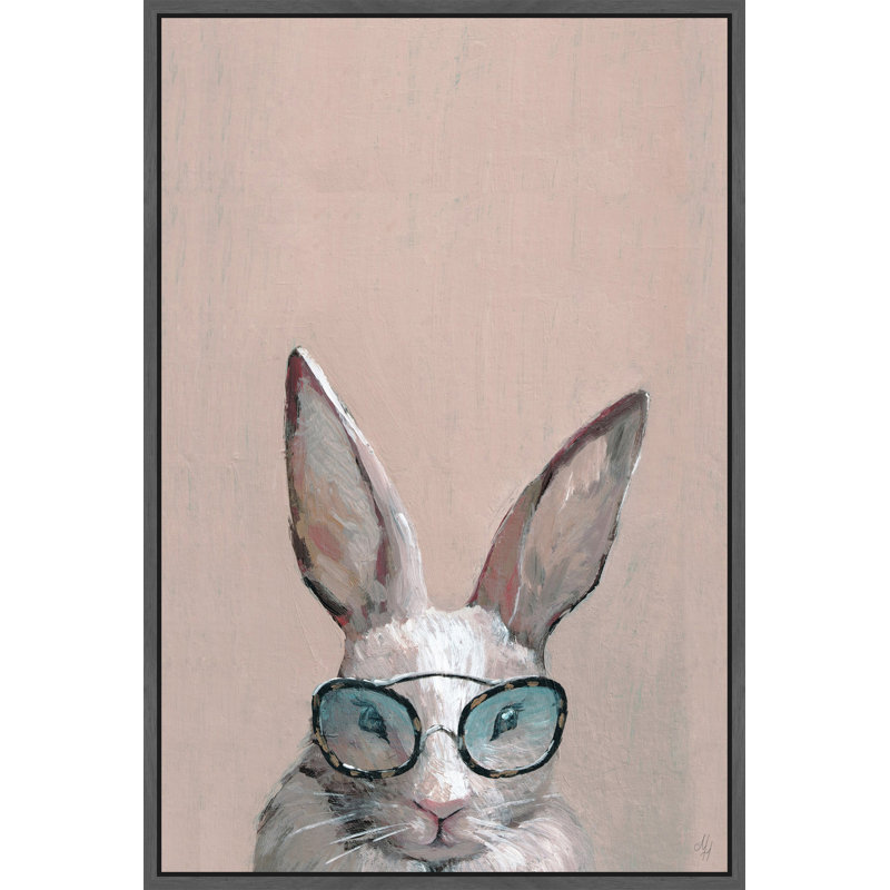 «Serious Hare», reproduction sur toile, H 45 po x l 30 po x P 1,5 po
