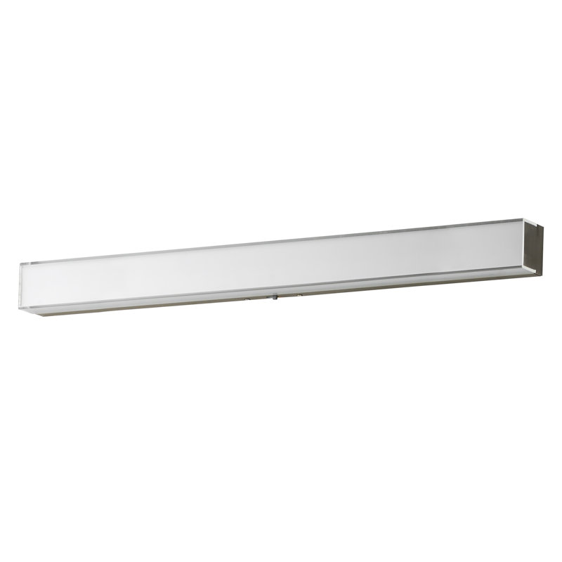 Dimmable LED Bath Bar, Satin Nickel