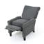 Fauteuil inclinable manuel standard avec mécanisme de poussée et conception compacte