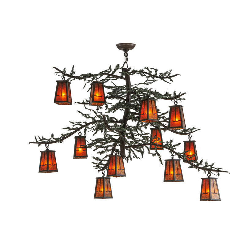Koury 12 - Light Dimmable Tiered Chandelier