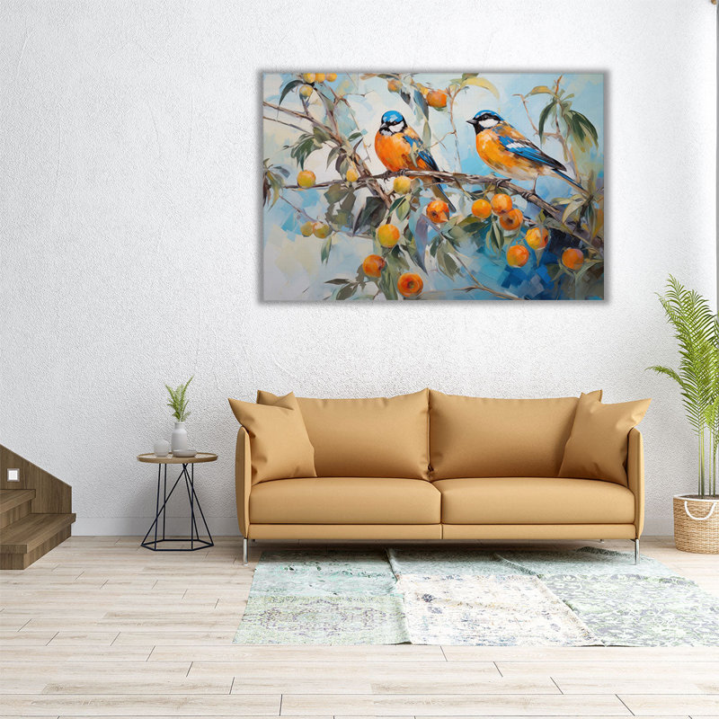 «Feathered Citrus View», H 20 po x l 30 po