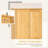 Pinewood Kitchen Pantry with Soft-Close Doors