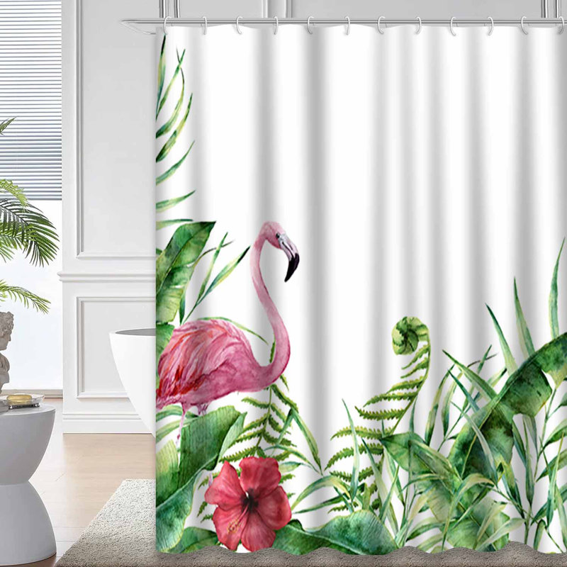 Rideau de douche avec 12 crochets Watercolor Tree, L 72 po x l 72 po