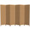 6 ft. Tall Two Tone Natural Fiber Room Divider