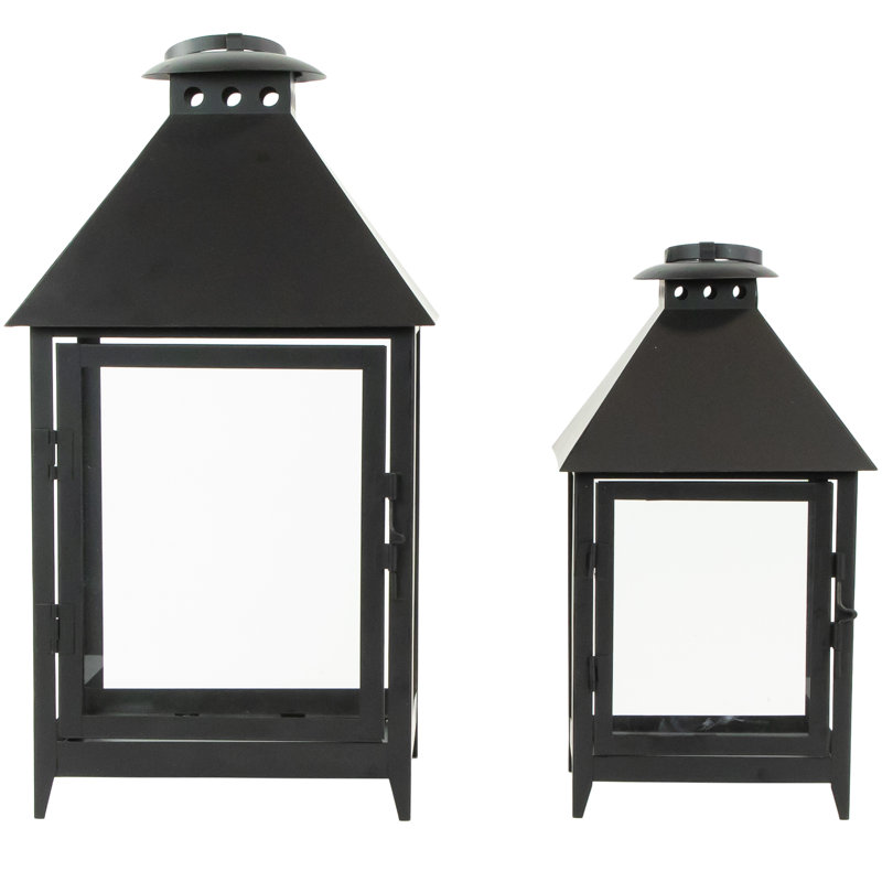Black Modern Style Candle Lantern