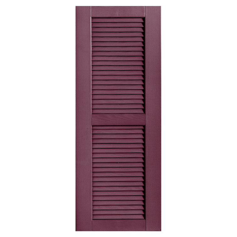 Straight Top Open Louvre Shutters Pair