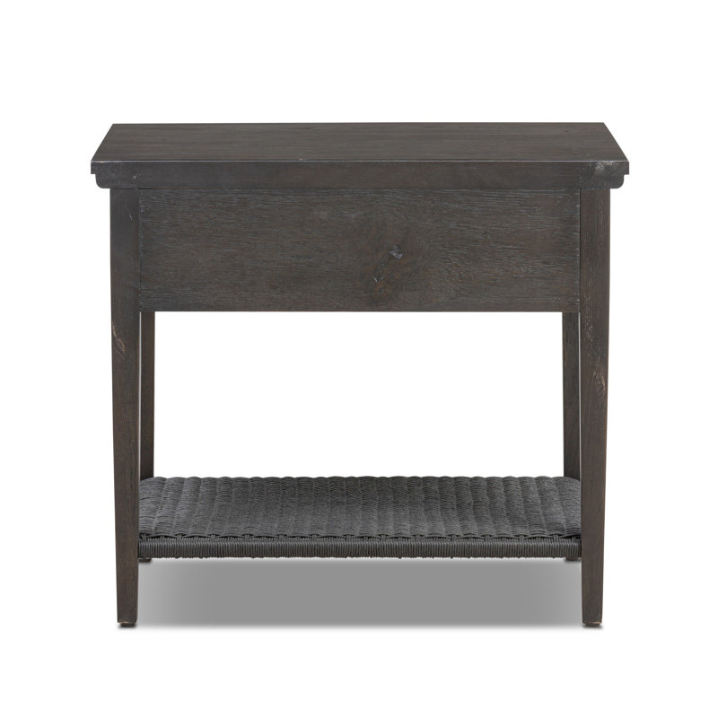Mott Nightstand, Smoked Black