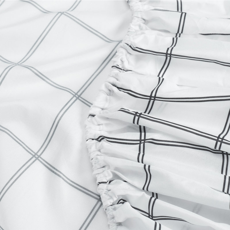 Full Black Microfiber Reversible Bed in a Bag Set