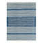Rug & Kilim’S Contemporary Dhurrie Rug In Dark Blue And White Stripes-1342604058