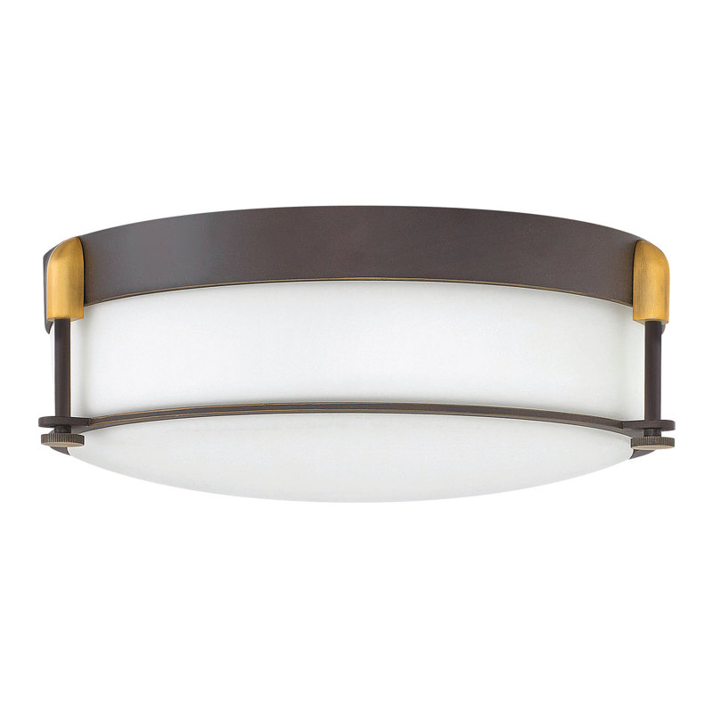 Colbin 3 - Light 16.5" Simple Drum Flush Mount, Oil Rubbed Bronze