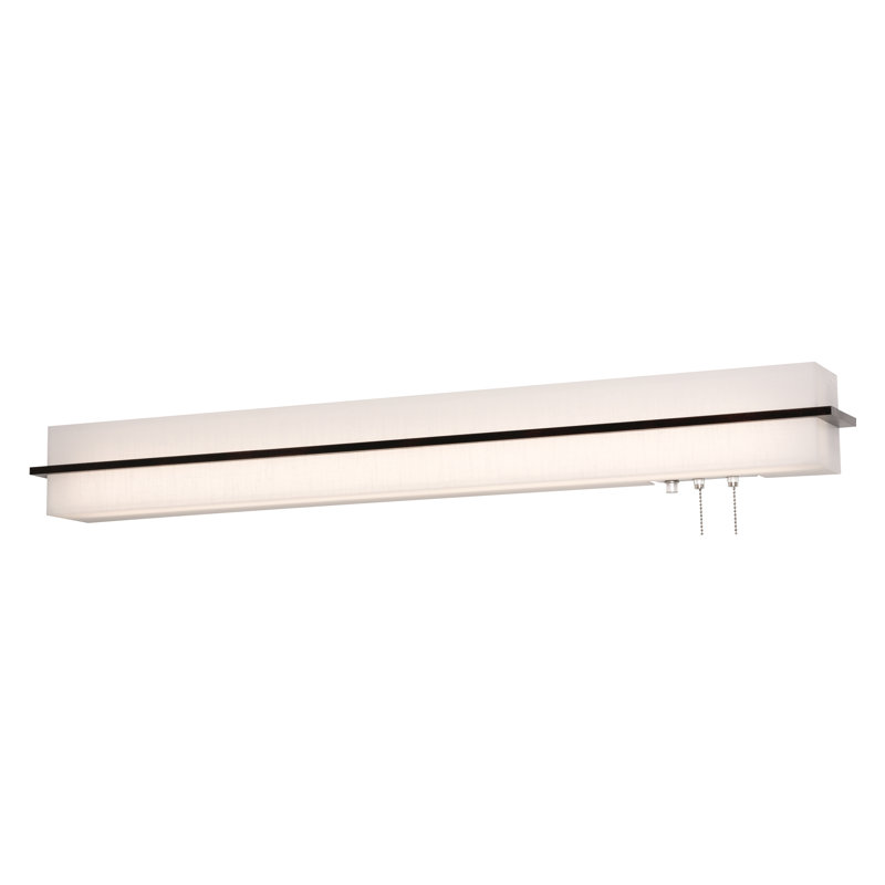 Leeroy 2 lumières, Brun, H 4,38 po x l 50 po x P 4 po
