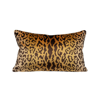 Wild Glamour Silk Reversible Throw Pillow