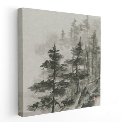Sumi Treetops - reproduction d'art sur toile
