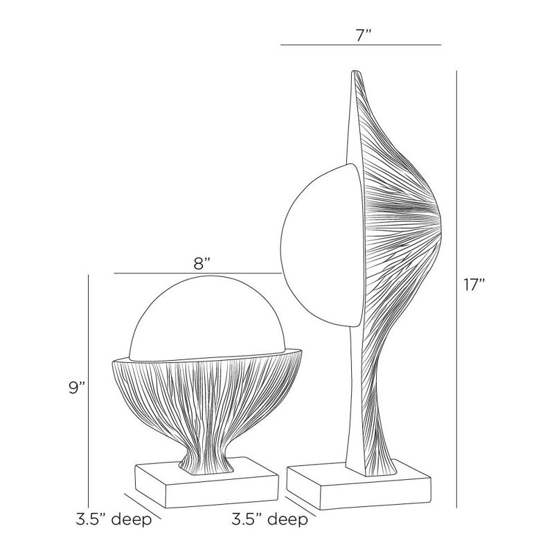 Flojo Sculptures, Set Of 2