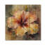 Hibiscus orange jaune sur impression sur bois-184474317