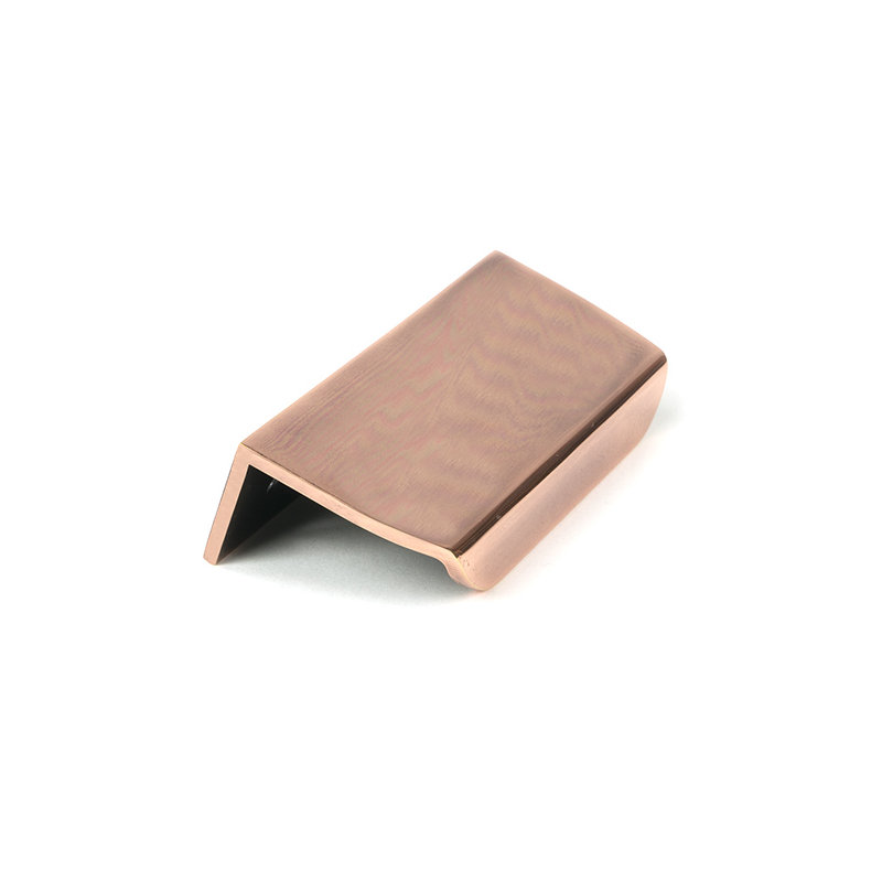 Moore Finger Pull, 6.7", Polished Bronze