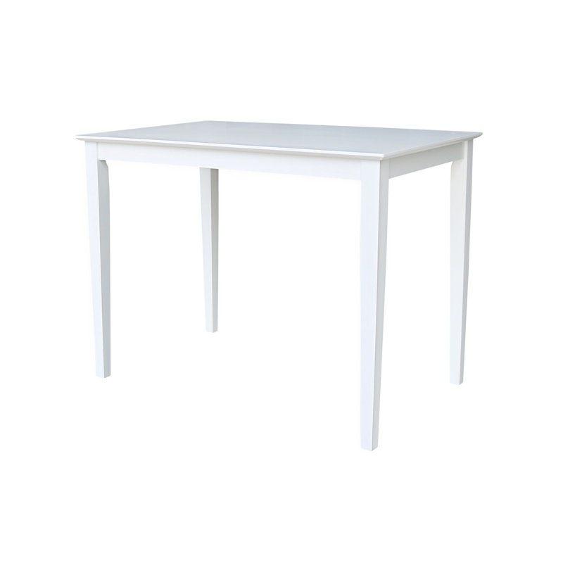 Calumet Heimann Solid Wood Dining Table, White, 36" H x 48" L x 30" W
