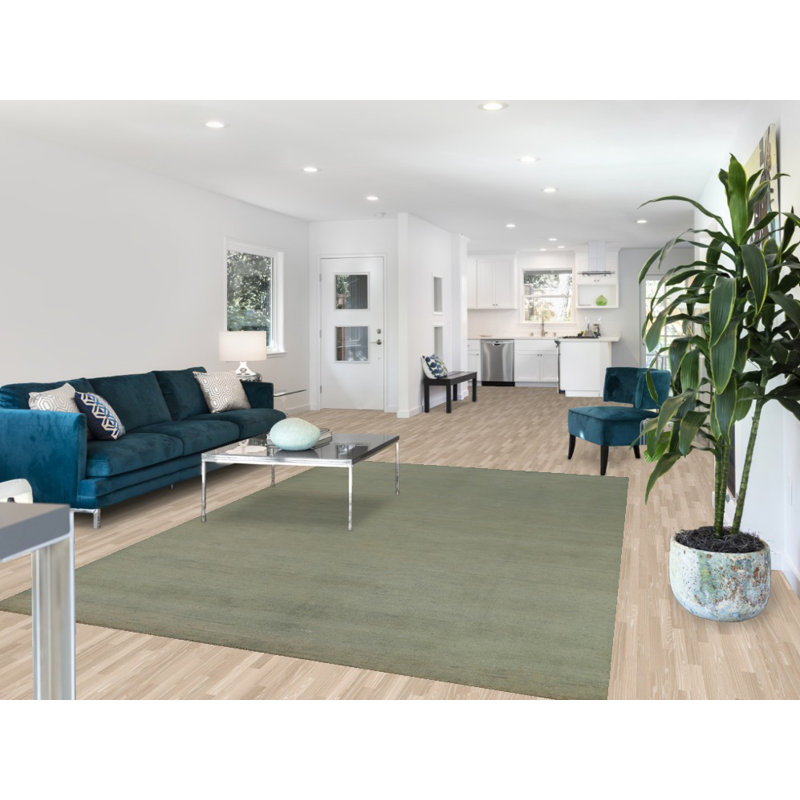 Tapis vert moderne Gabbeh 7 x 10